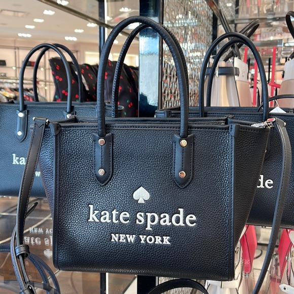 kate spade Handbags - Kate Spade Pebbled Leather Small Tote Black